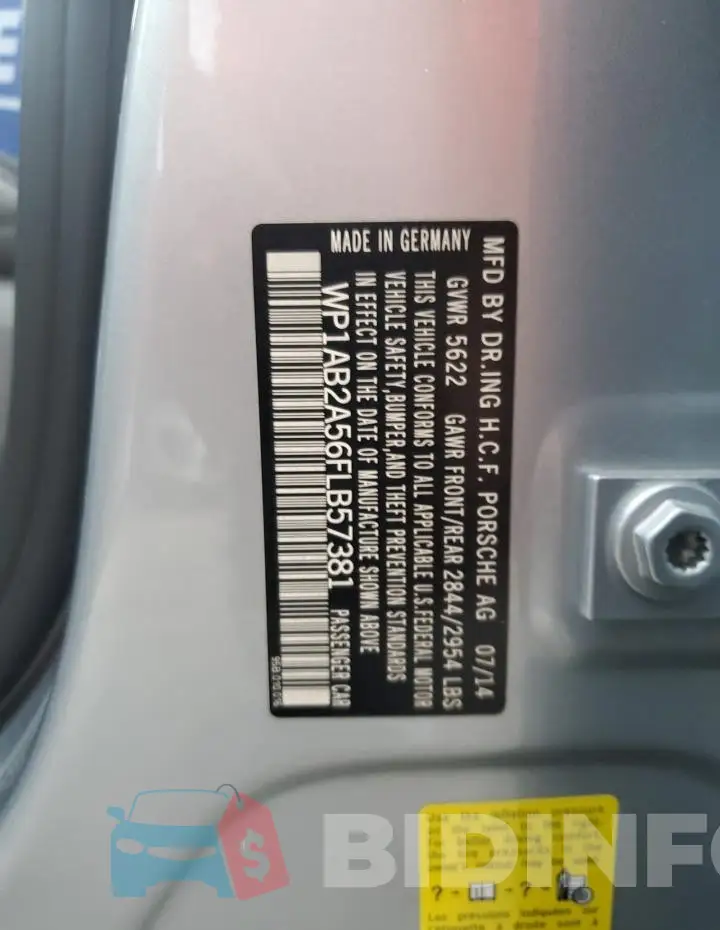 WP1AB2A56FLB57381 Photo# 14