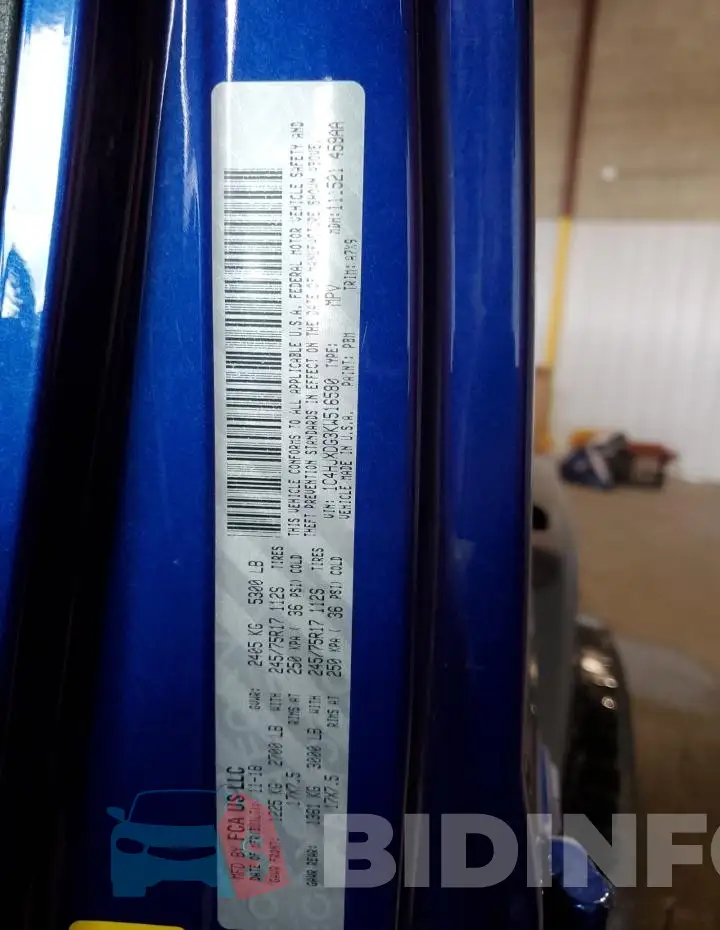 1C4HJXDG3KW516580 Photo# 13