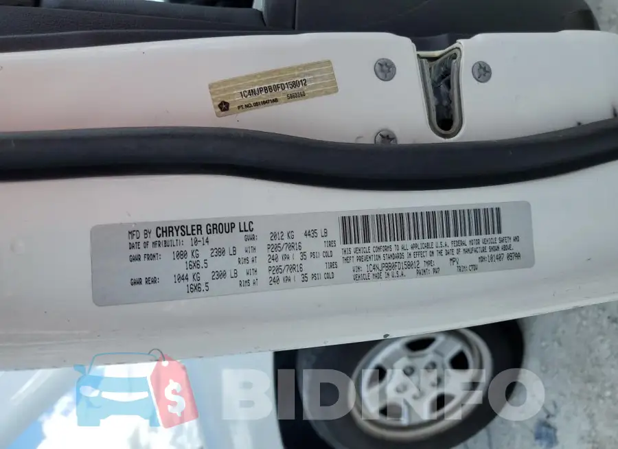 1C4NJPBB0FD158012 Photo# 13