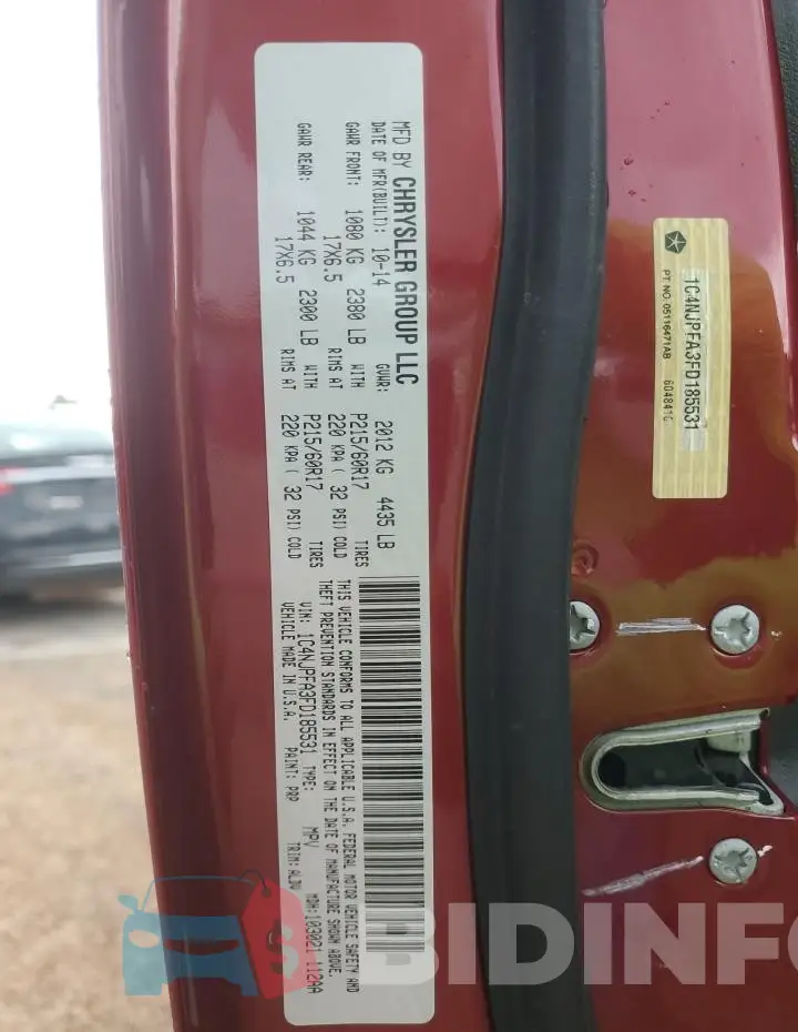 1C4NJPFA3FD185531 Photo# 13