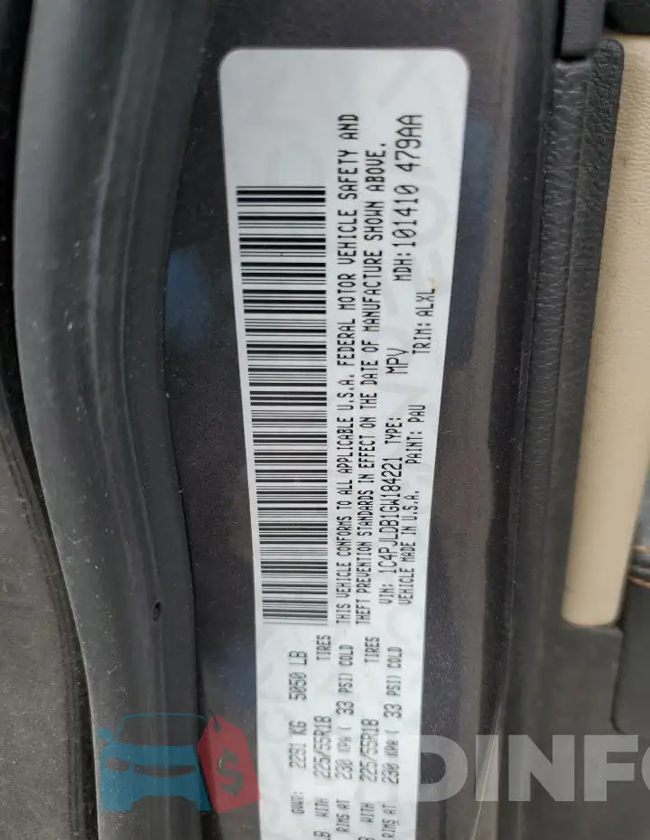 1C4PJLDB1GW184221 Photo# 12