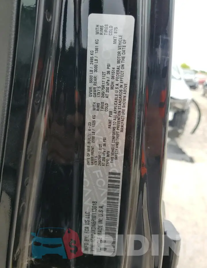 1C4PJXDN6RW113018 Photo# 12