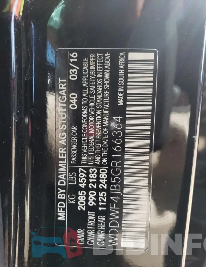 WDDWF4JB5GR166364 Photo# 12