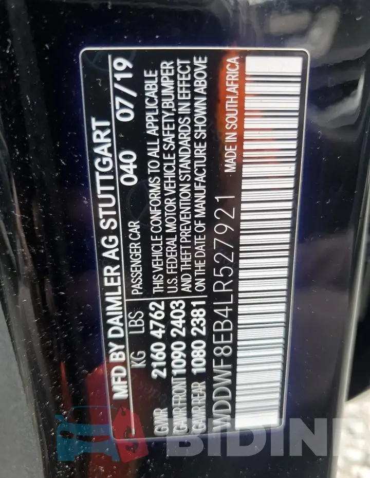 WDDWF8EB4LR527921 Photo# 12