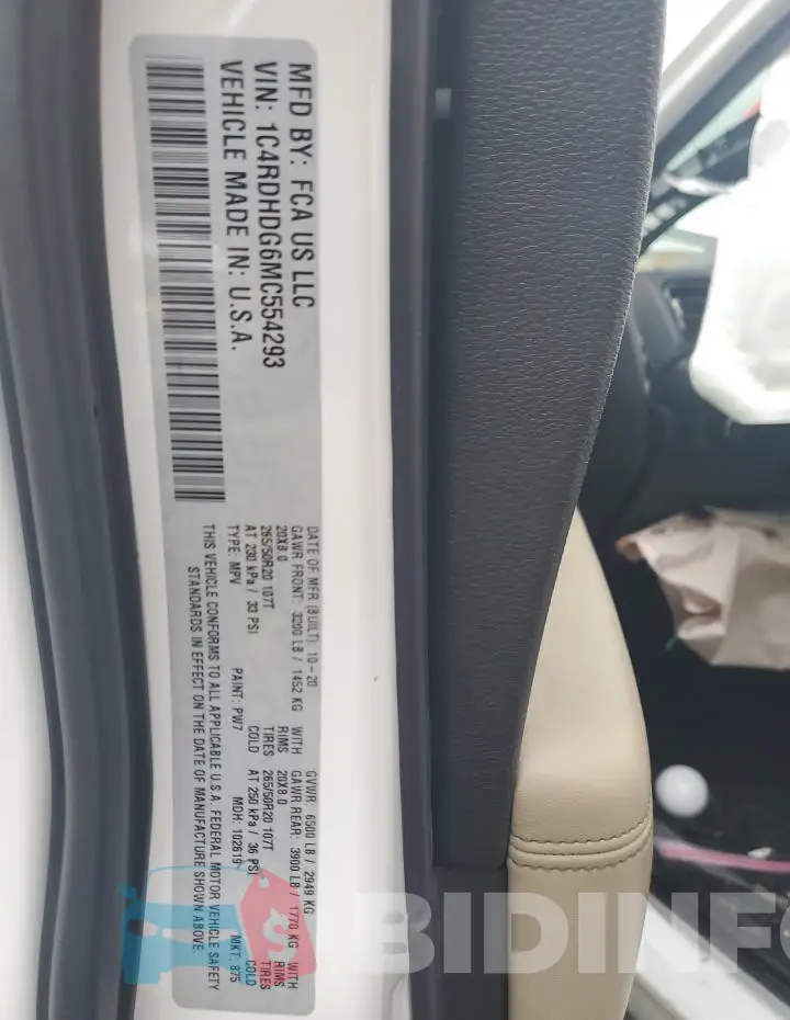 1C4RDHDG6MC554293 Photo# 12