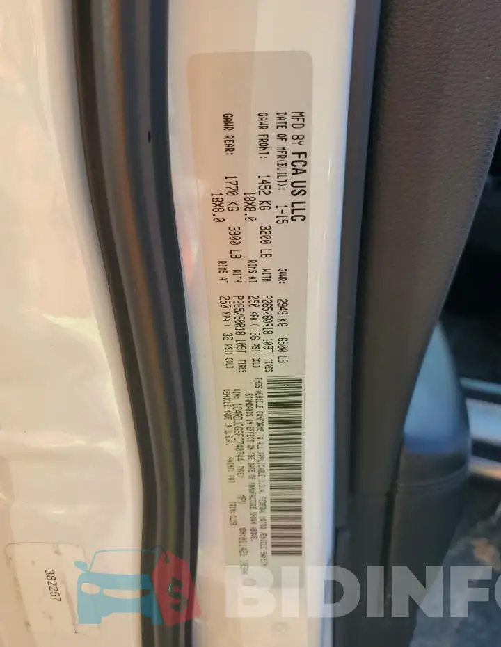 1C4RDJDG9FC740744 Photo# 14