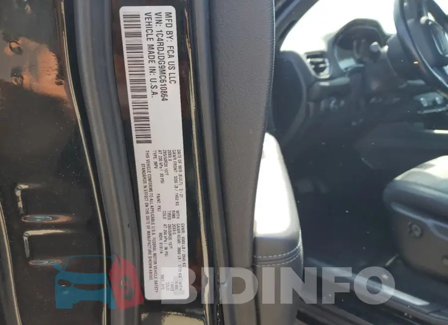 1C4RDJDG9MC610864 Photo# 13