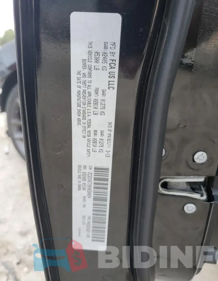 2C3CDXCT2KH630024 Photo# 12