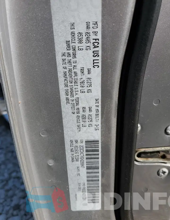 2C3CDXCTXGH226847 Photo# 12