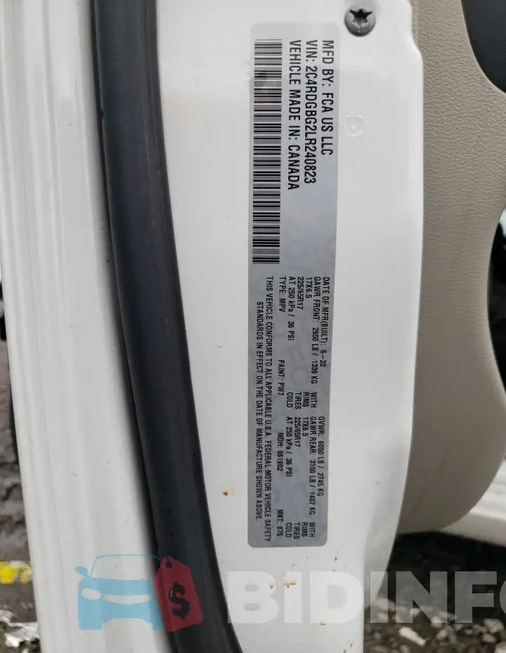 2C4RDGBG2LR240823 Photo# 14