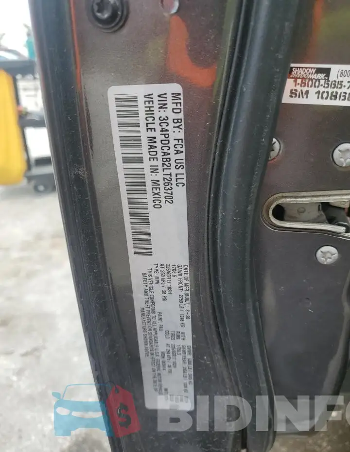 3C4PDCAB2LT263702 Photo# 13