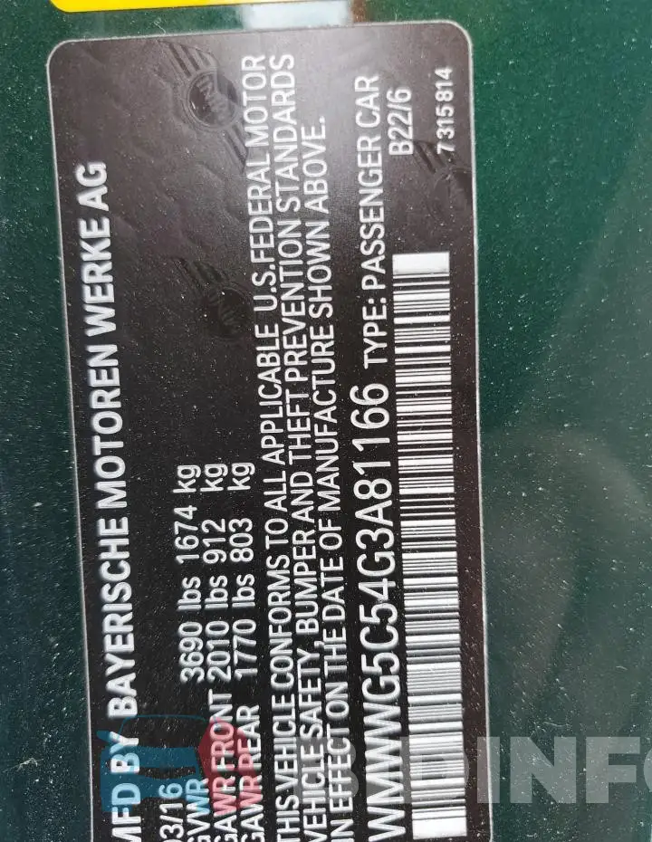 WMWWG5C54G3A81166 Photo# 13