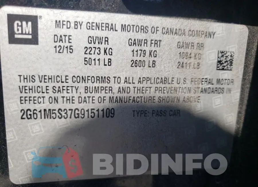 2G61M5S37G9151109 Photo# 12