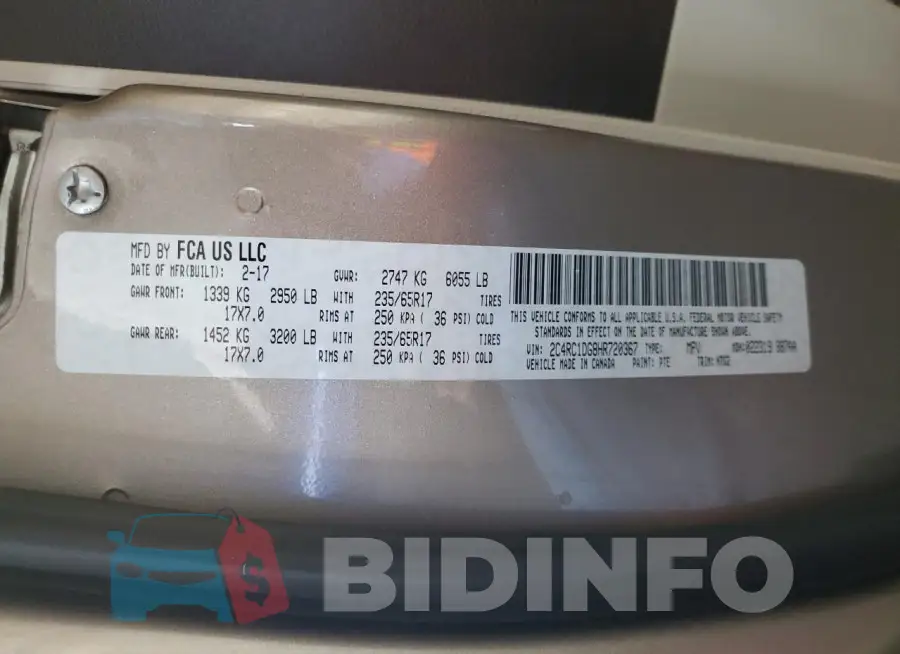 2C4RC1DG8HR720367 Photo# 12