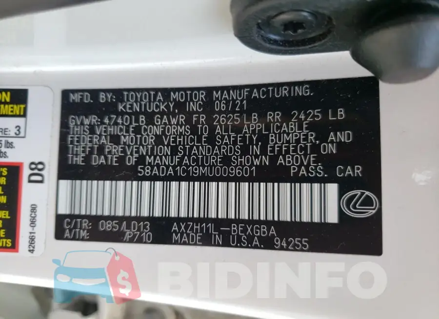 58ADA1C19MU009601 Photo# 13