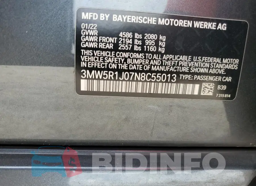 3MW5R1J07N8C55013 Photo# 14