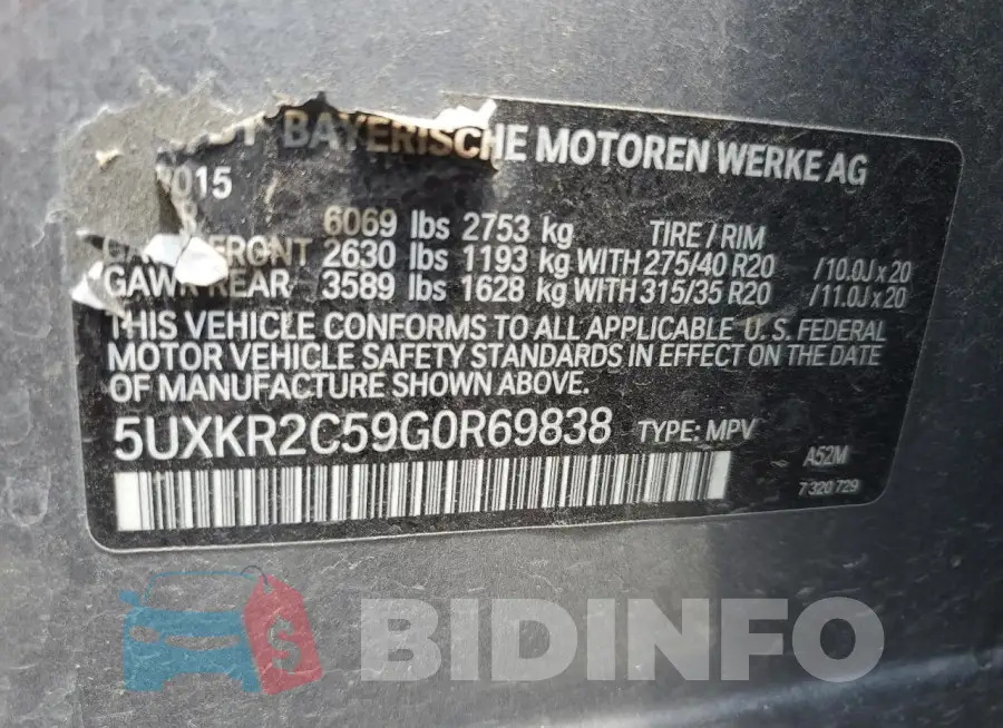 5UXKR2C59G0R69838 Photo# 14