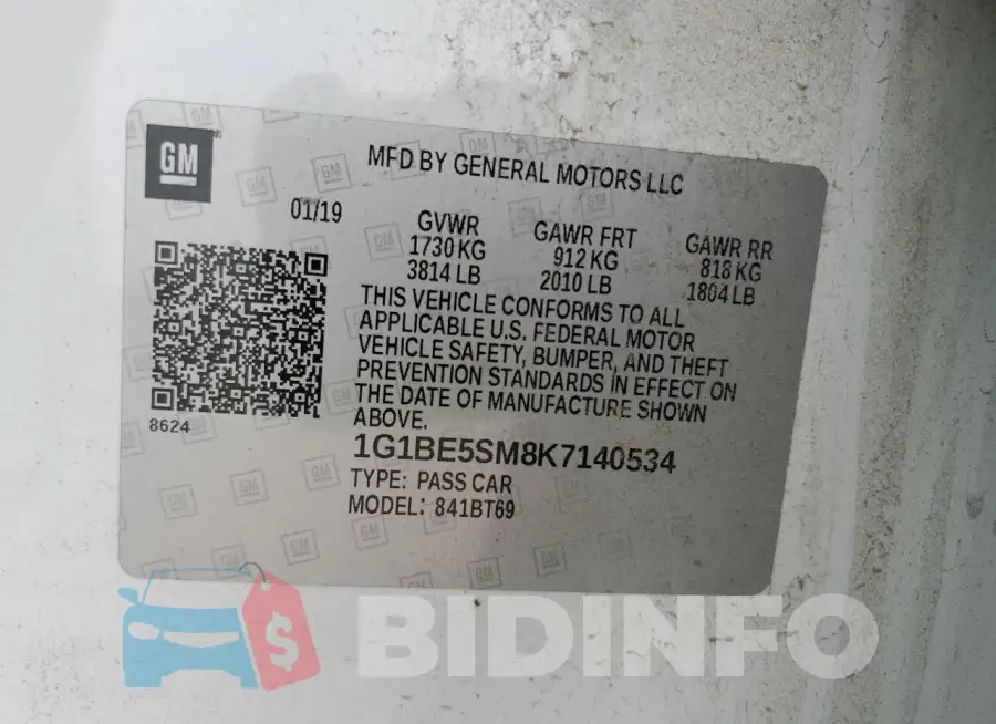 1G1BE5SM8K7140534 Photo# 13