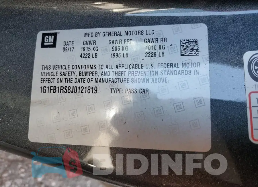 1G1FB1RS8J0121819 Photo# 12