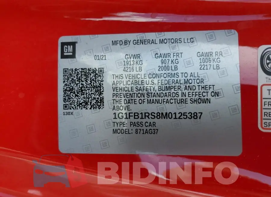 1G1FB1RS8M0125387 Photo# 12