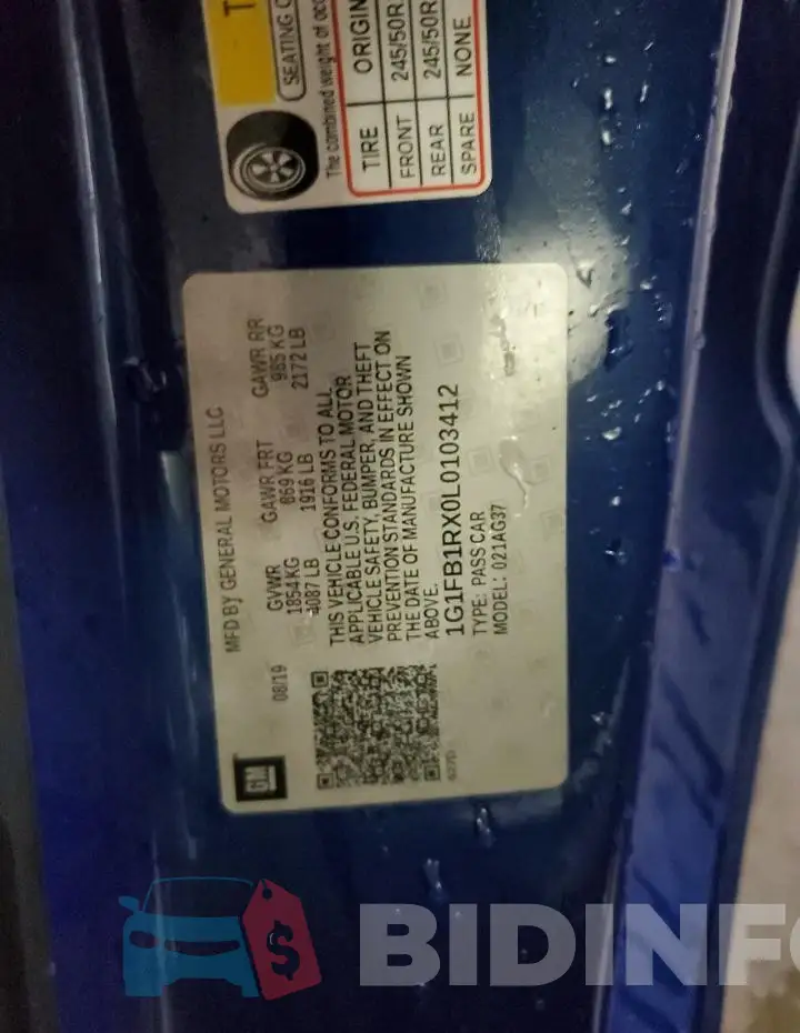 1G1FB1RX0L0103412 Photo# 13