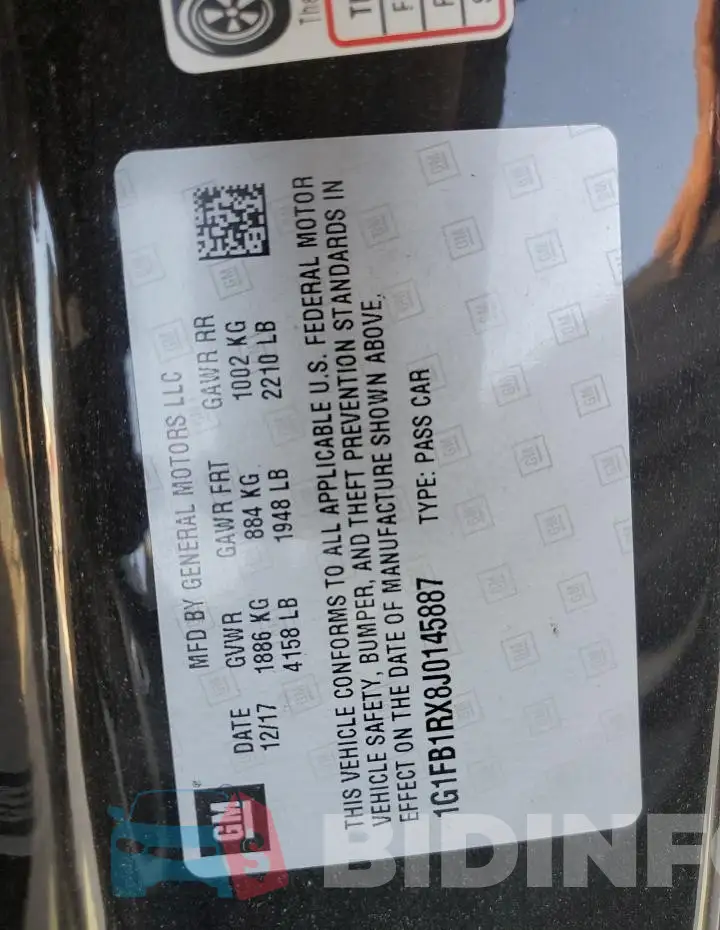 1G1FB1RX8J0145887 Photo# 12