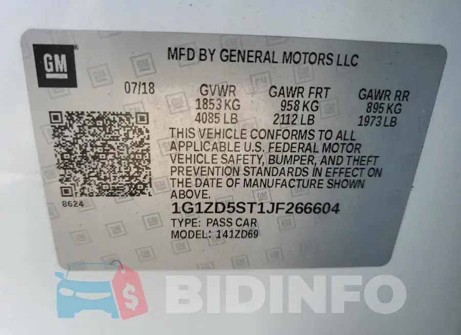 1G1ZD5ST1JF266604 Photo# 12