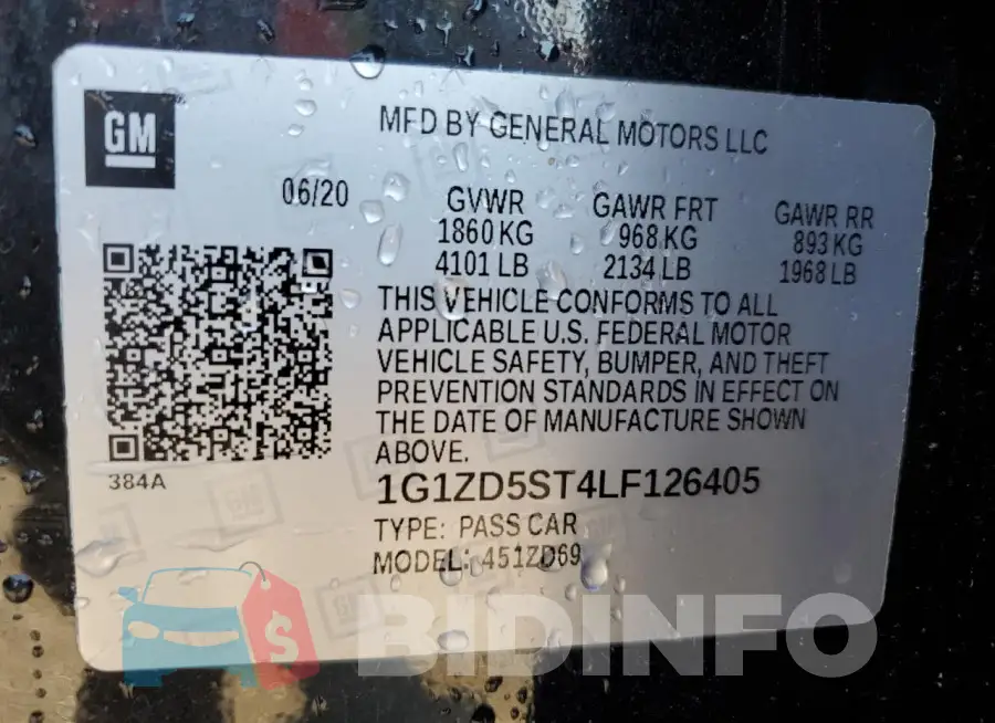 1G1ZD5ST4LF126405 Photo# 12