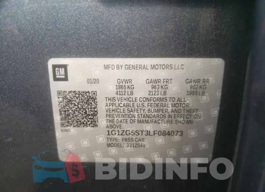 1G1ZG5ST3LF084073 Photo# 12