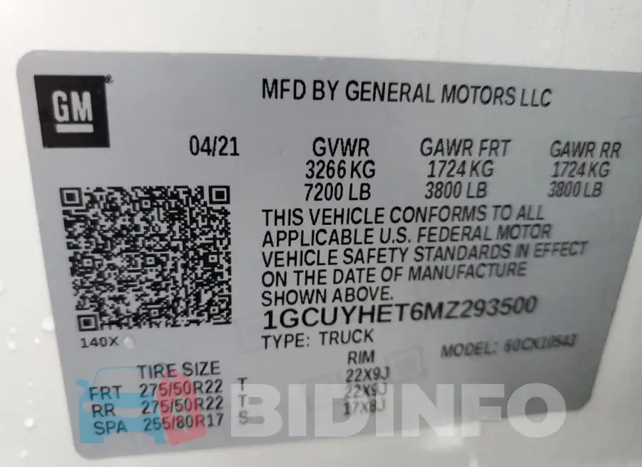 1GCUYHET6MZ293500 Photo# 12
