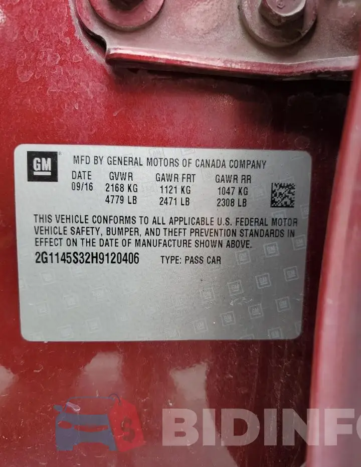 2G1145S32H9120406 Photo# 12