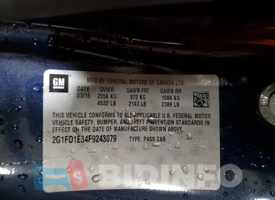 2G1FD1E34F9243079 Photo# 13