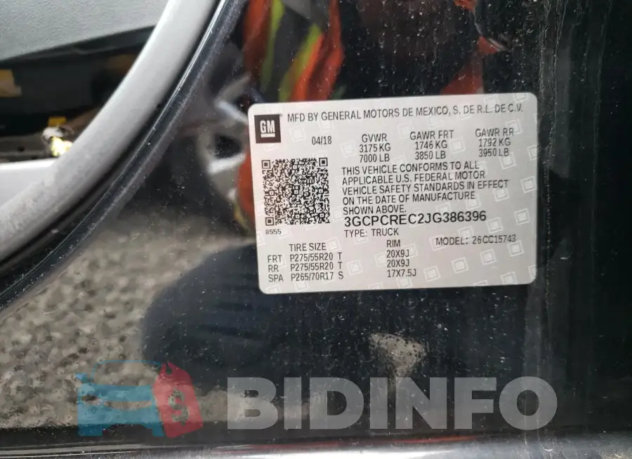 3GCPCREC2JG386396 Photo# 12