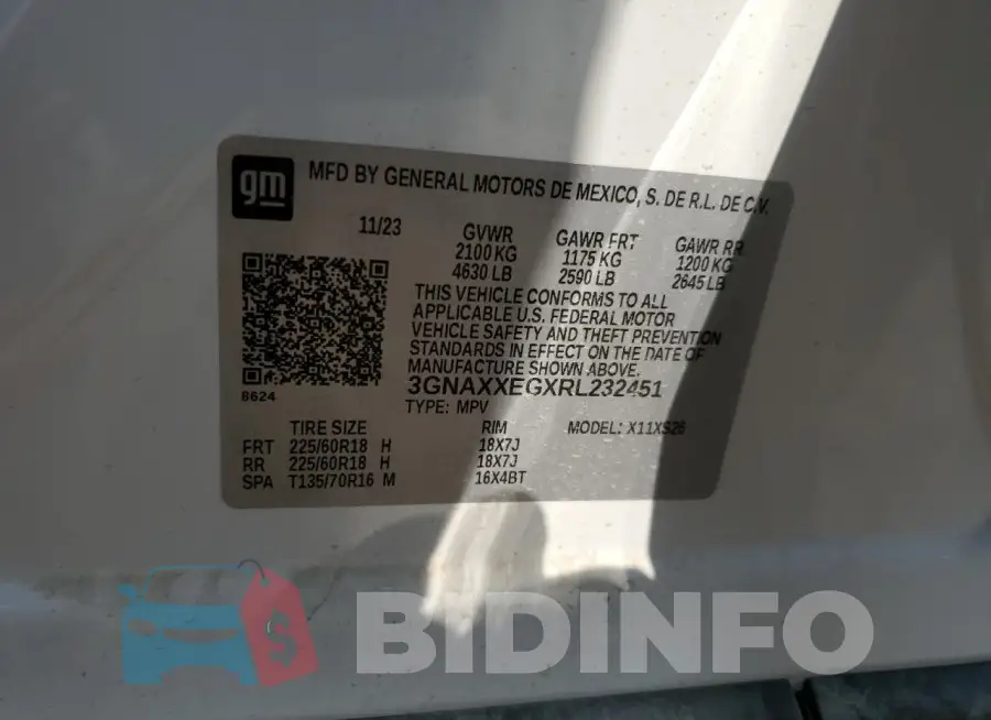 3GNAXXEGXRL232451 Photo# 13
