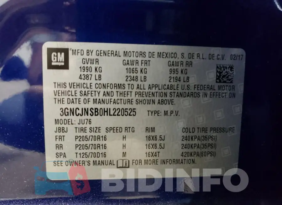 3GNCJNSB0HL220525 Photo# 13