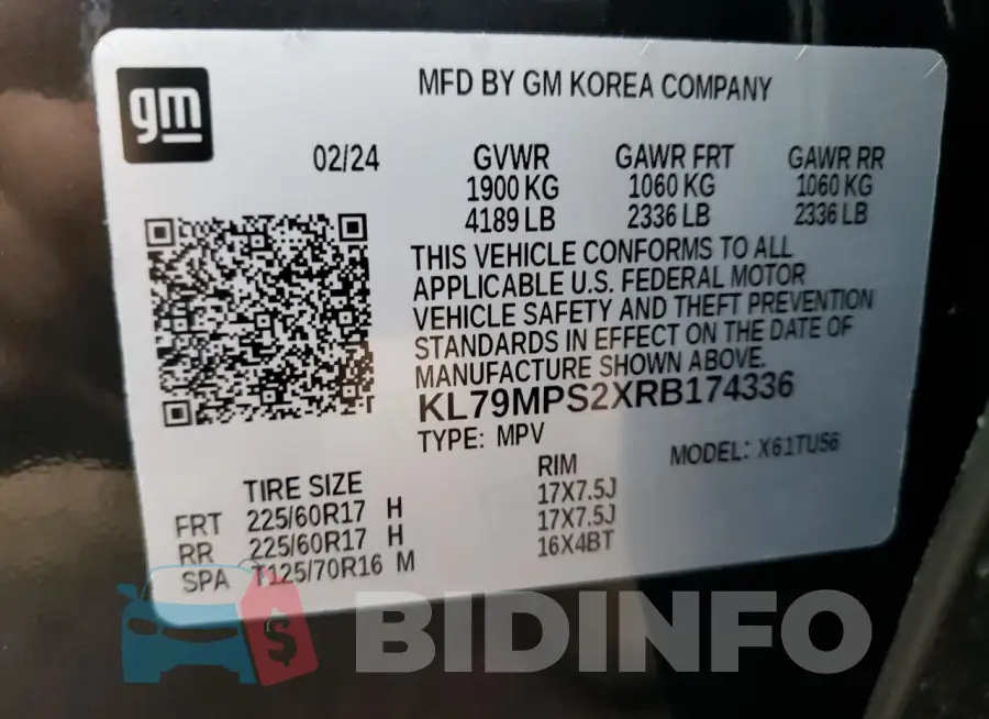 KL79MPS2XRB174336 Photo# 13