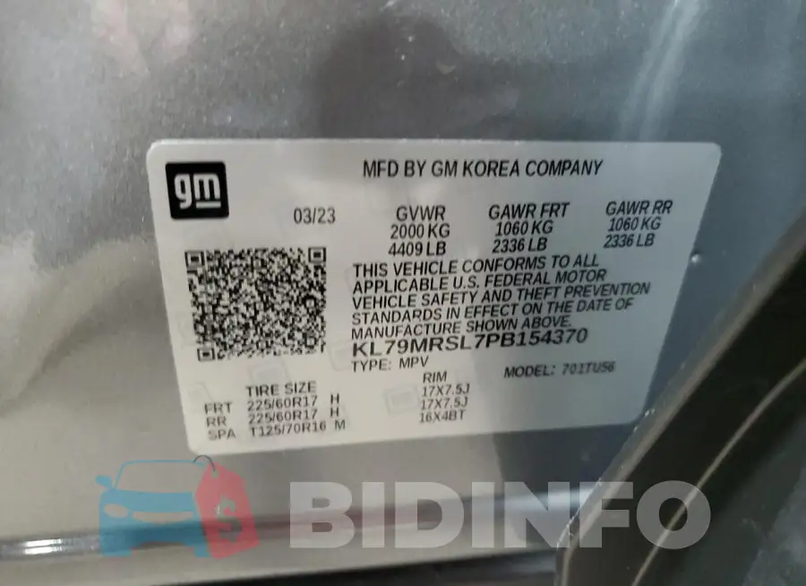 KL79MRSL7PB154370 Photo# 13