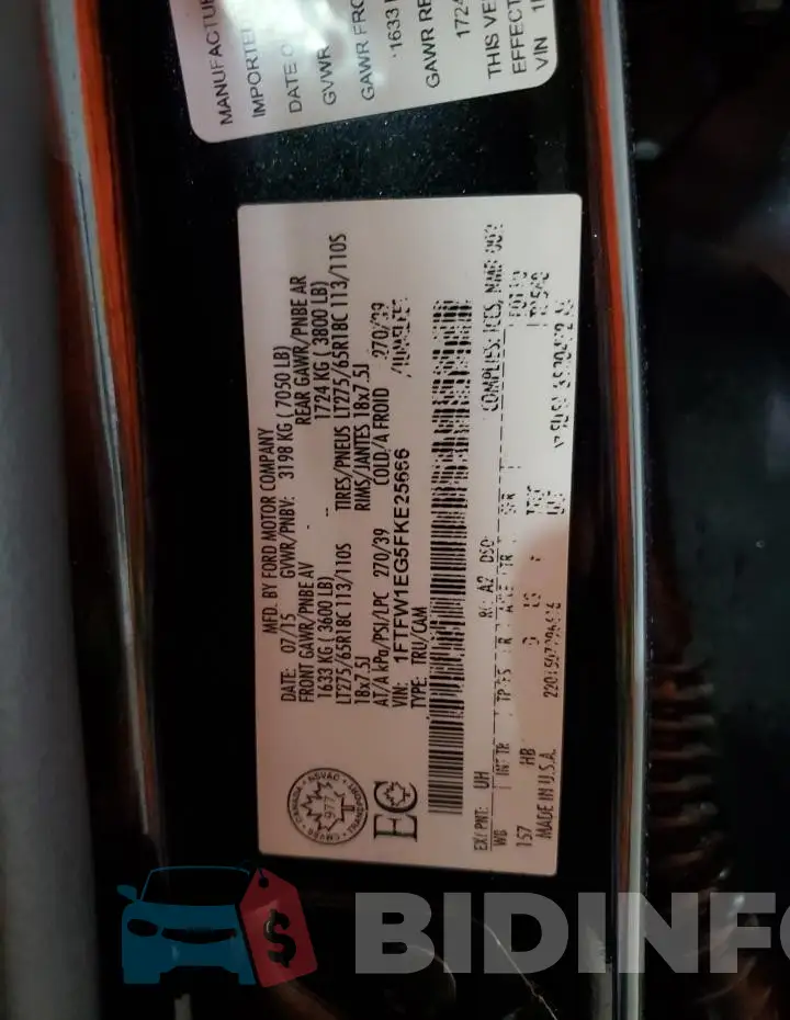 1FTFW1EG5FKE25666 Photo# 12