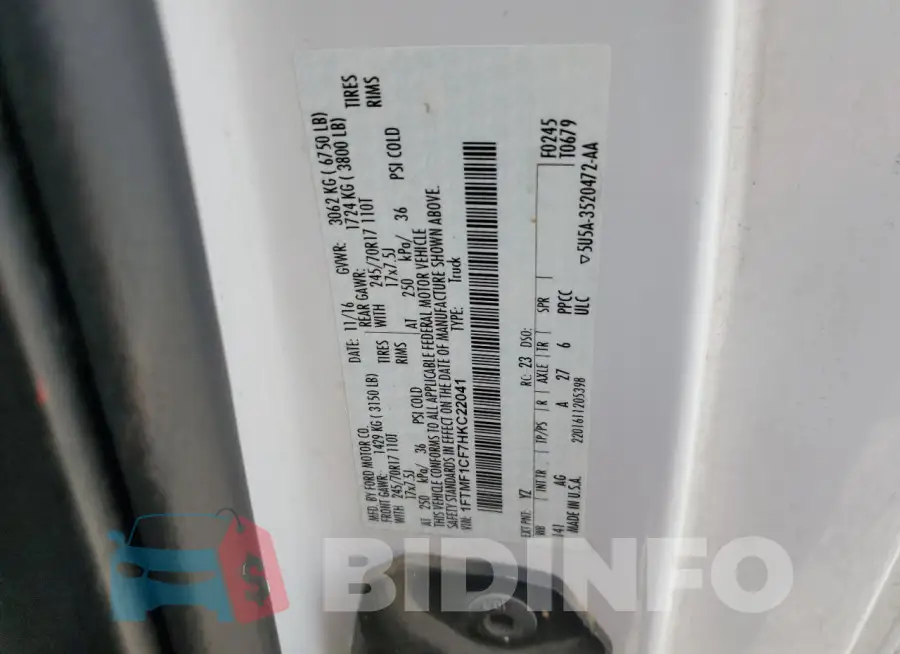 1FTMF1CF7HKC22041 Photo# 12