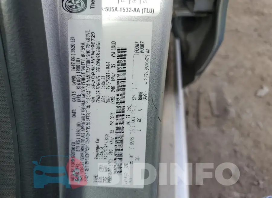 3FADP4BJ5FM196720 Photo# 13