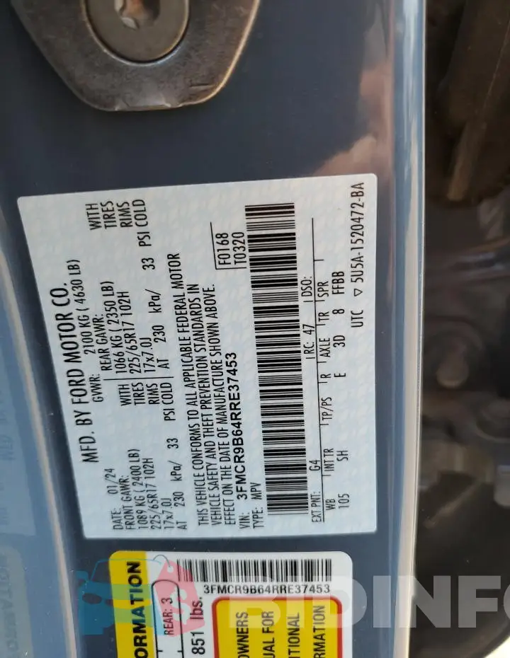 3FMCR9B64RRE37453 Photo# 12