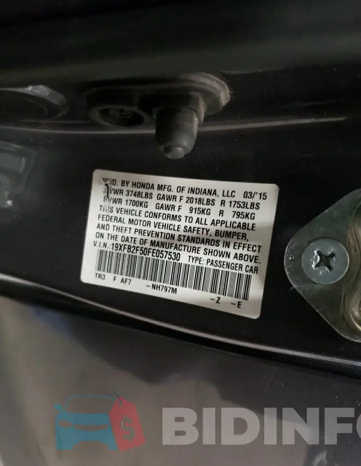 19XFB2F50FE057530 Photo# 12