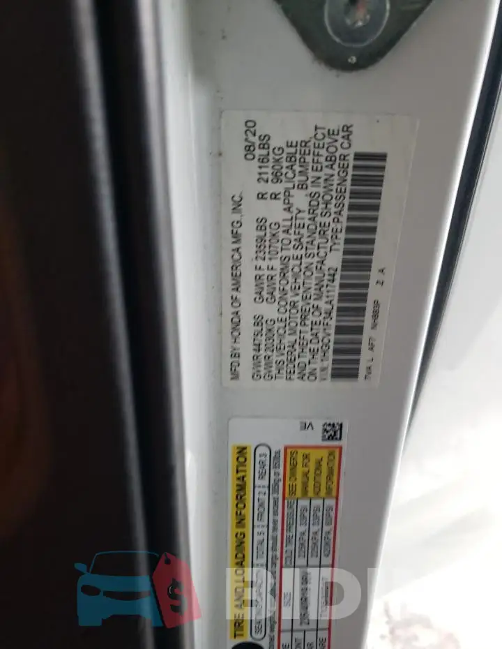 1HGCV1F34LA117442 Photo# 12