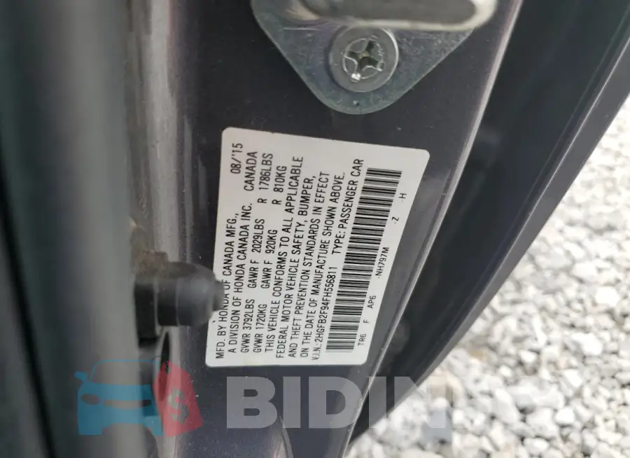 2HGFB2F94FH556811 Photo# 10