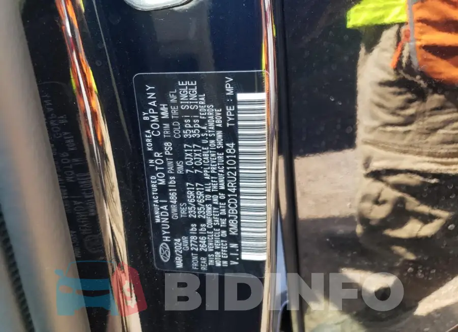 KM8JBCD14RU210184 Photo# 12