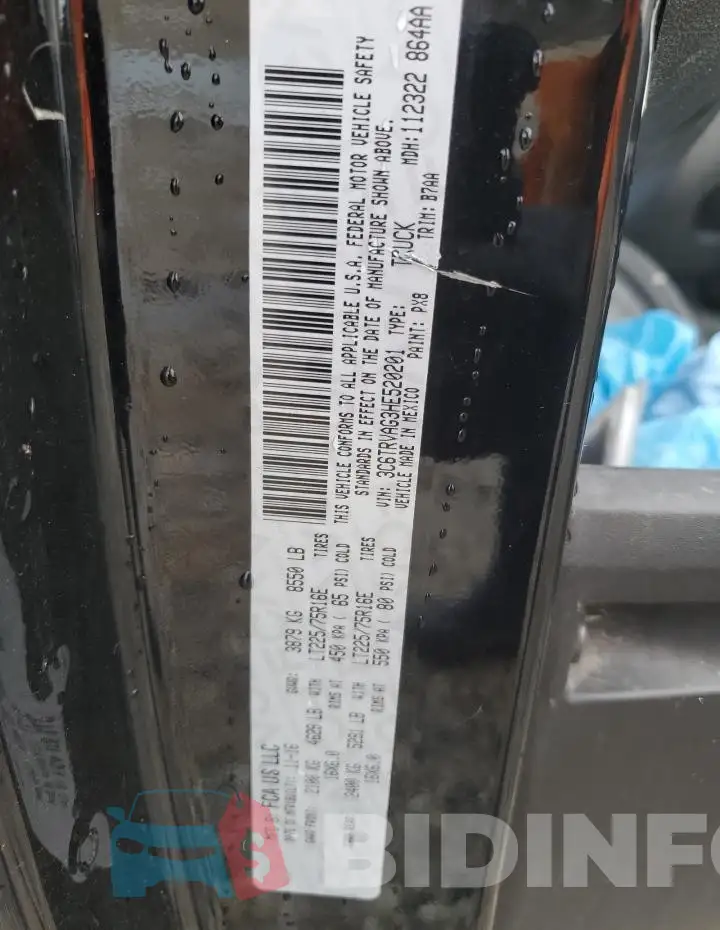 3C6TRVAG3HE520201 Photo# 13