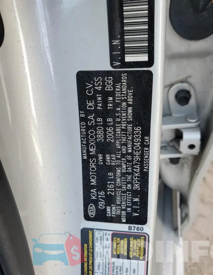 3KPFK4A79HE049336 Photo# 13