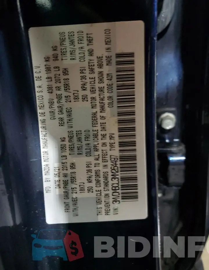 3MVDMBCL3MM264497 Photo# 13