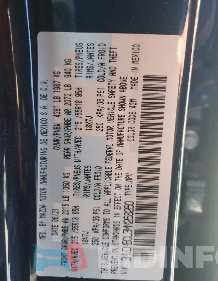 3MVDMBCL3MM268260 Photo# 14
