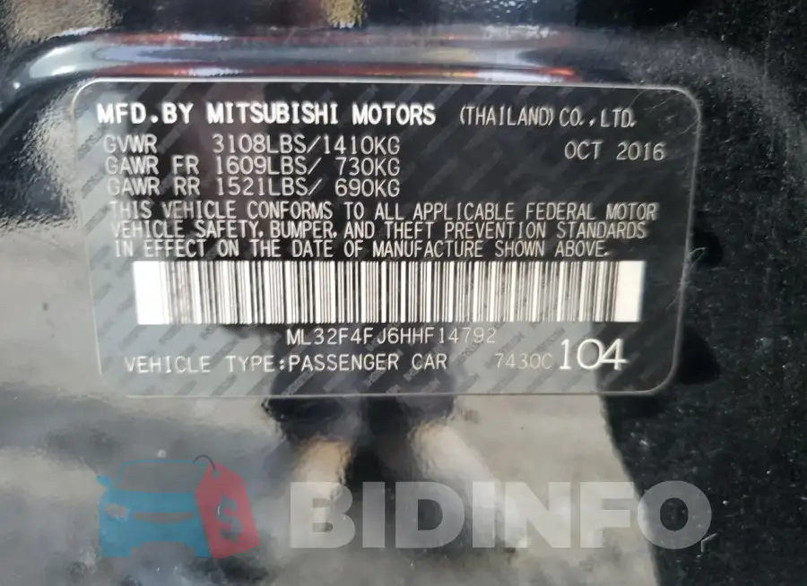 ML32F4FJ6HHF14792 Photo# 13